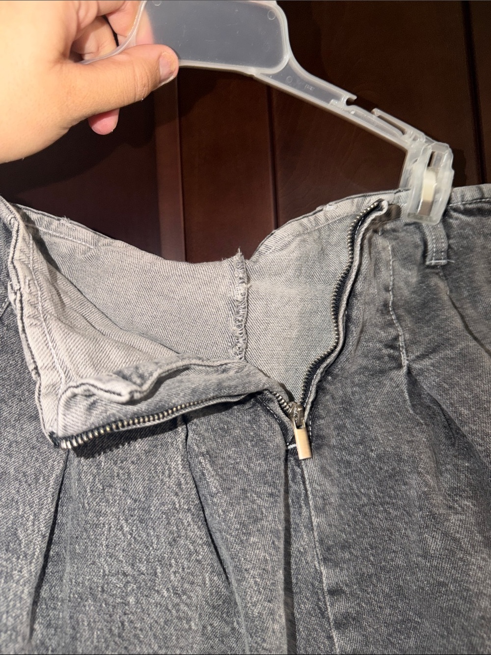 Target Gray Washed Pleated Circle Skirt - Women - Picture 4 of 4